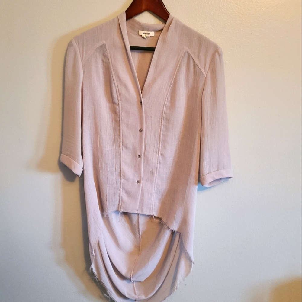 Helmut Lang Raw Hem Blouse